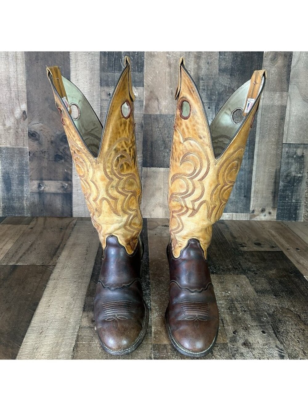 Olathe 7427 Vintage Buckaroo Western Cowboy Boots Mens 10 D